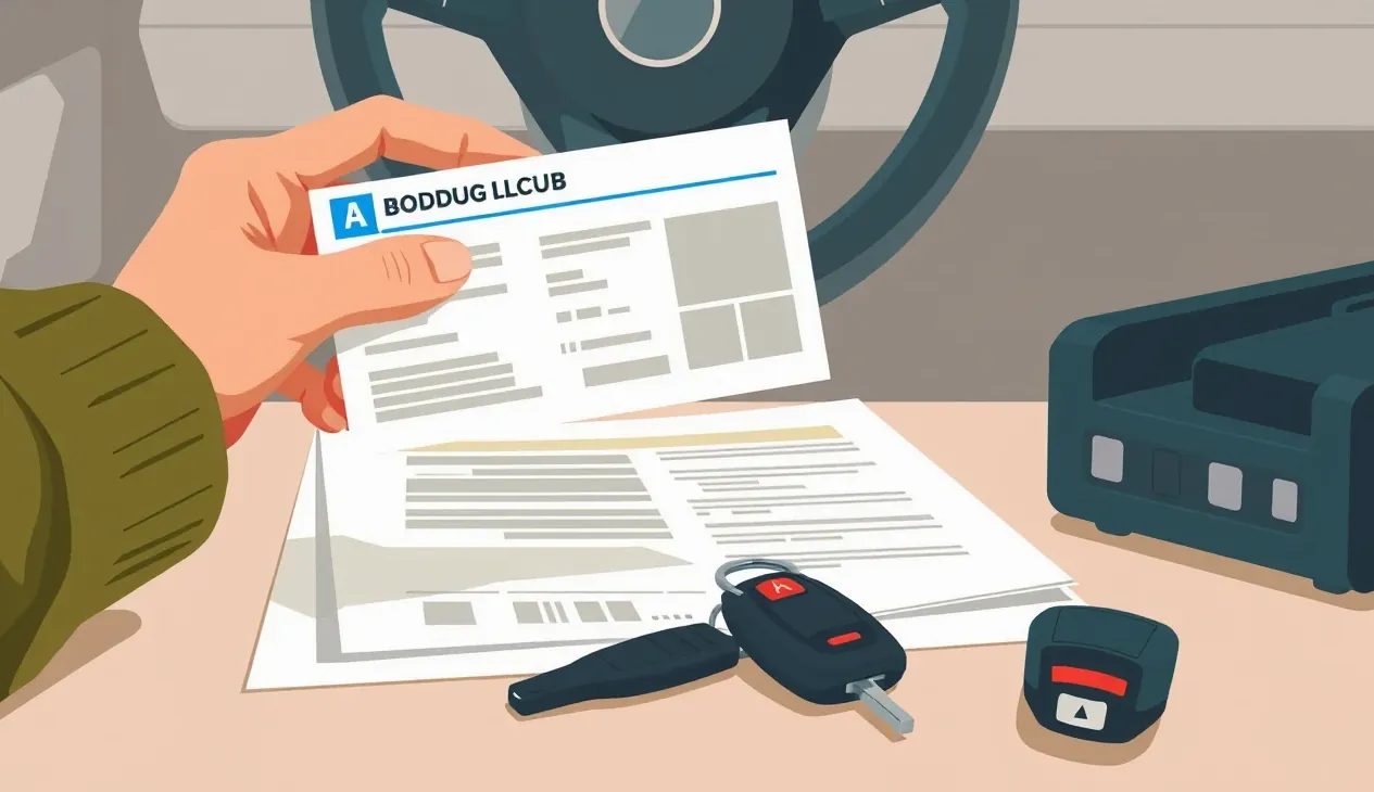 Vodič odovzdáva kľúče od osobného automobilu druhému šoférovi pred jazdou