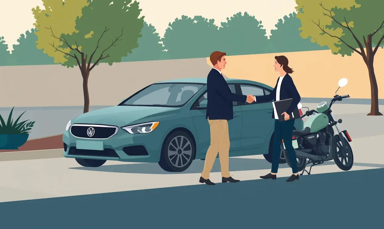 Luxusný sedan Jaguar zaparkovaný pred modernou presklenou budovou
