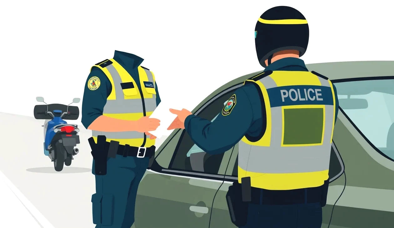 Stavebný bager a nákladné auto pri práci na stavenisku s vyznačenou pracovnou zónou