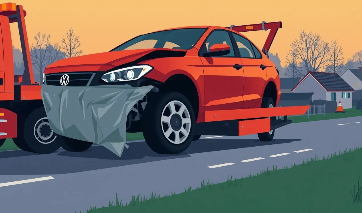 Pohľad na prehryznutú elektroinštaláciu a hadičky v motorovom priestore od hlodavca