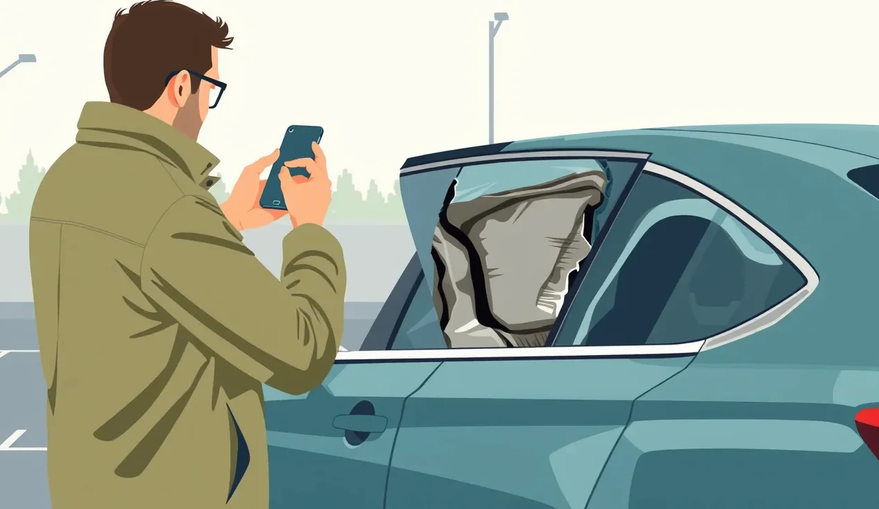 Odťahová služba nakladá nepojazdné osobné auto po dopravnej nehode
