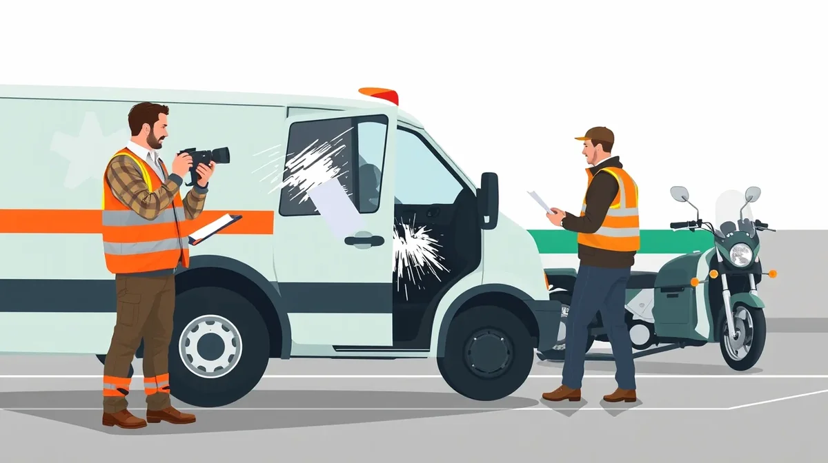 Smetiarske nákladné auto pri manipulácii s odpadovou nádobou v obytnej zóne