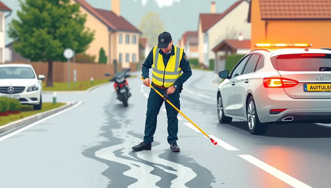 Zdravotnícky záchranár ošetrujúci zraneného spolujazdca pri nehode