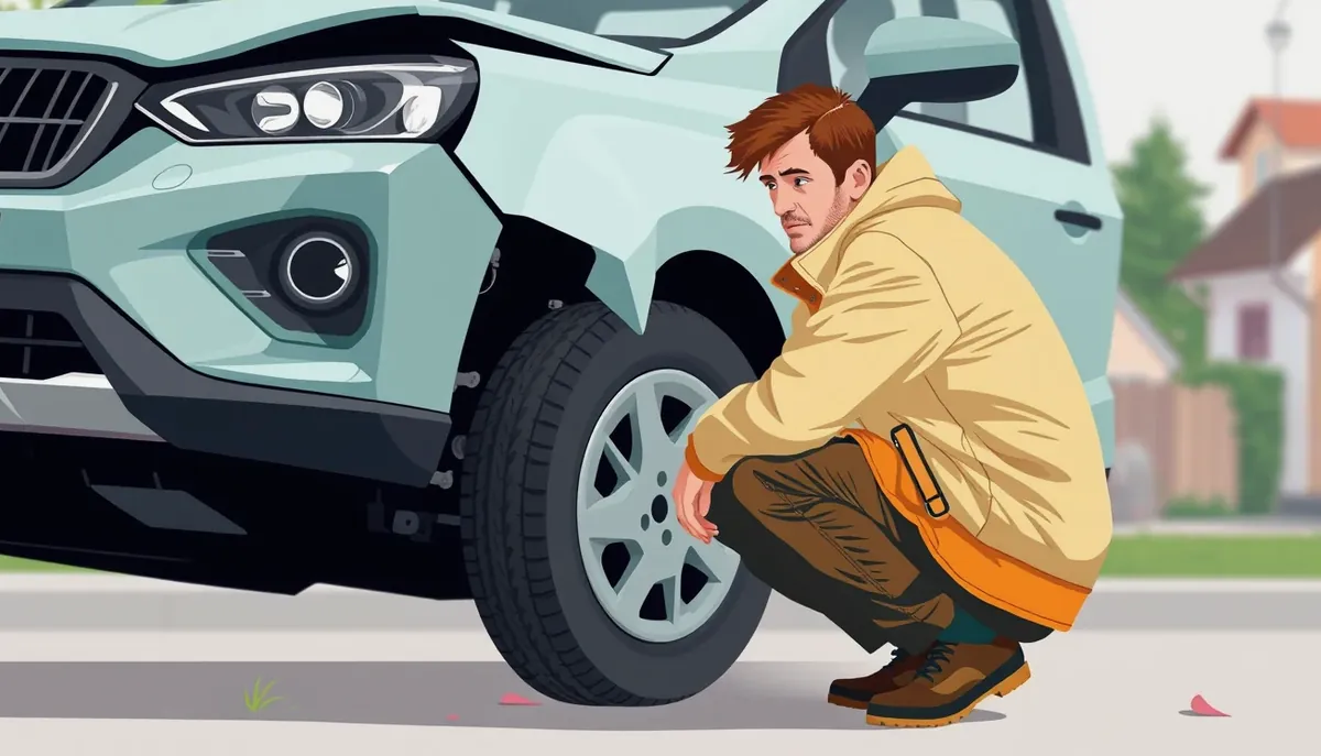 Pohľad na tachometer a palubnú dosku desaťročného osobného automobilu