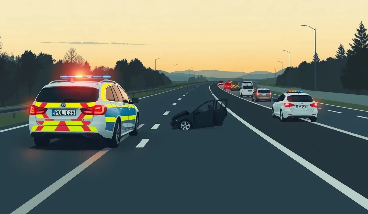 Žlté odťahové vozidlo nakladá nepojazdné osobné auto na hydraulickú plošinu pri krajnici