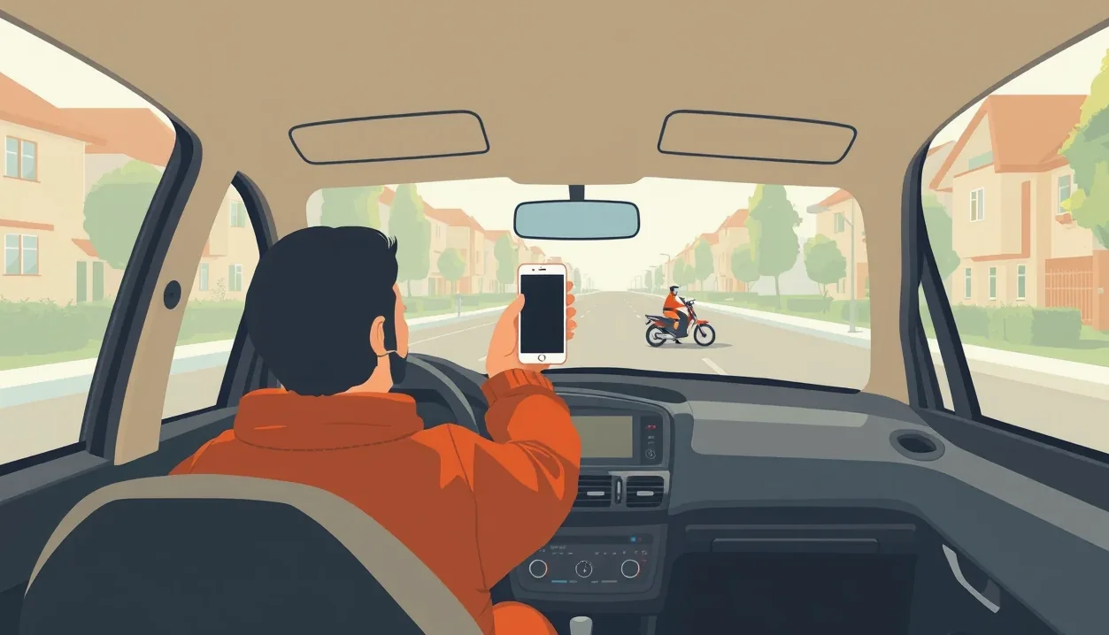 Starší vodič pokojne šoféruje osobné auto po prázdnej okresnej ceste