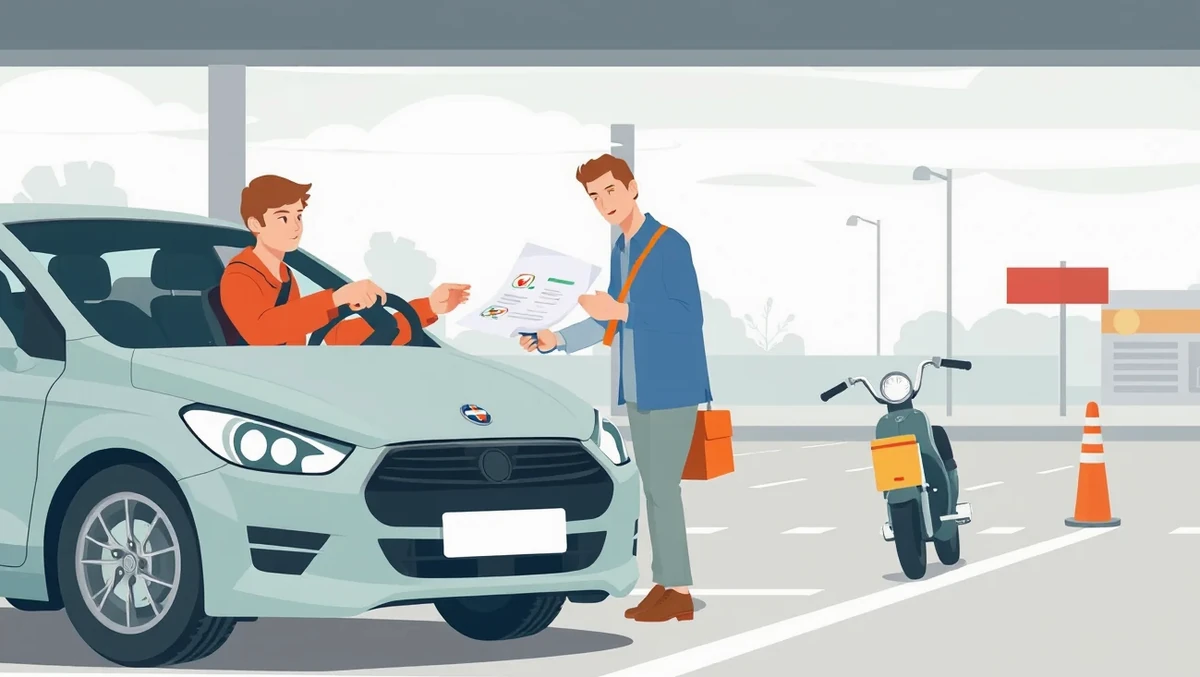 Detail predného svetlometu a masky chladiča vozidla Hyundai