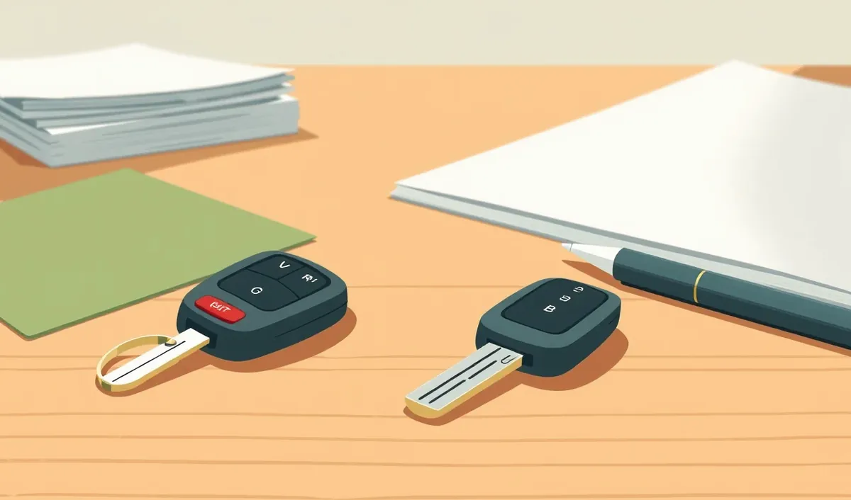 Pevne montovaný mechanický zámok radiacej páky uzamknutý kľúčom v interiéri auta