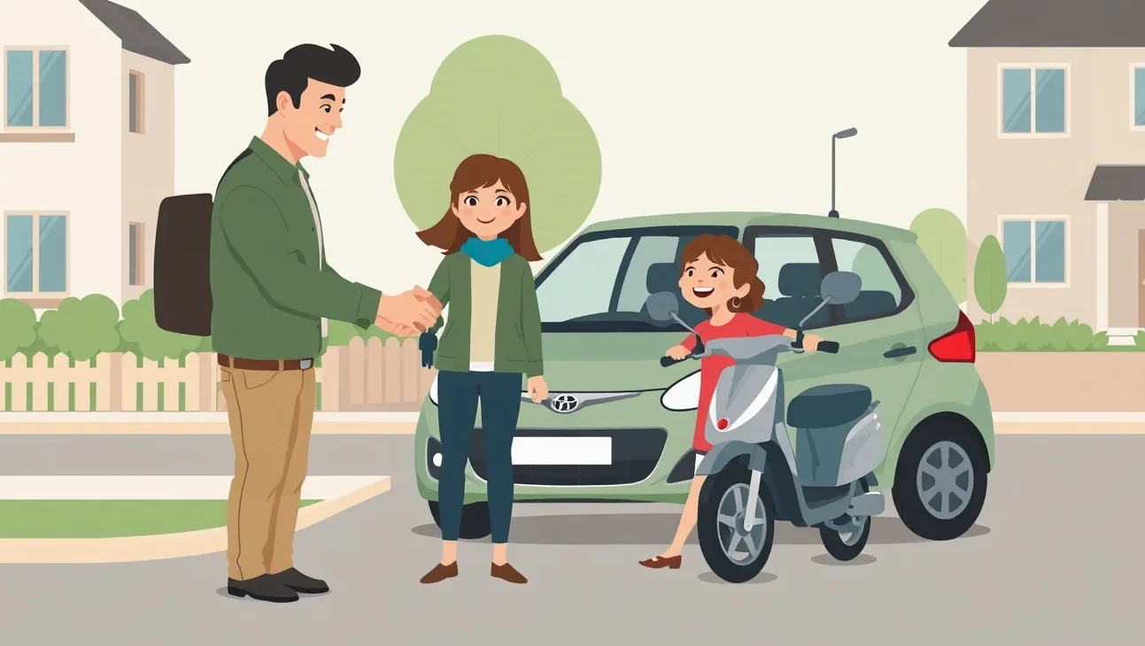 Rodič upevňuje bezpečnostné pásy v detskej autosedačke pred jazdou