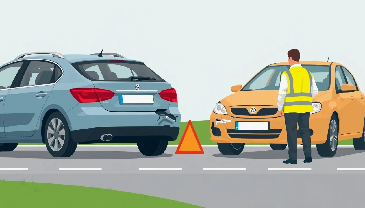 Pracovník odťahovej služby nakladá poškodené motorové vozidlo na korbu odťahového špeciálu